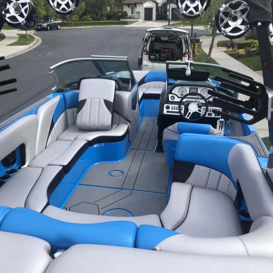 boat interior detailing vinyl conditioning Colorado Springs ST6 Detailers