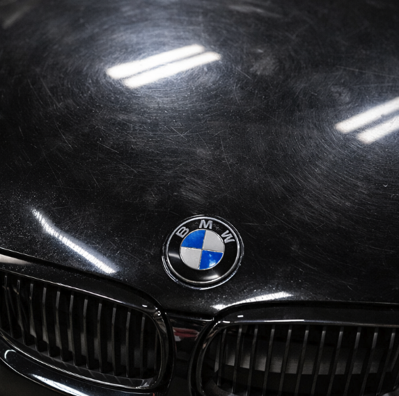 After paint correction BMW hood gloss finish Colorado Springs
