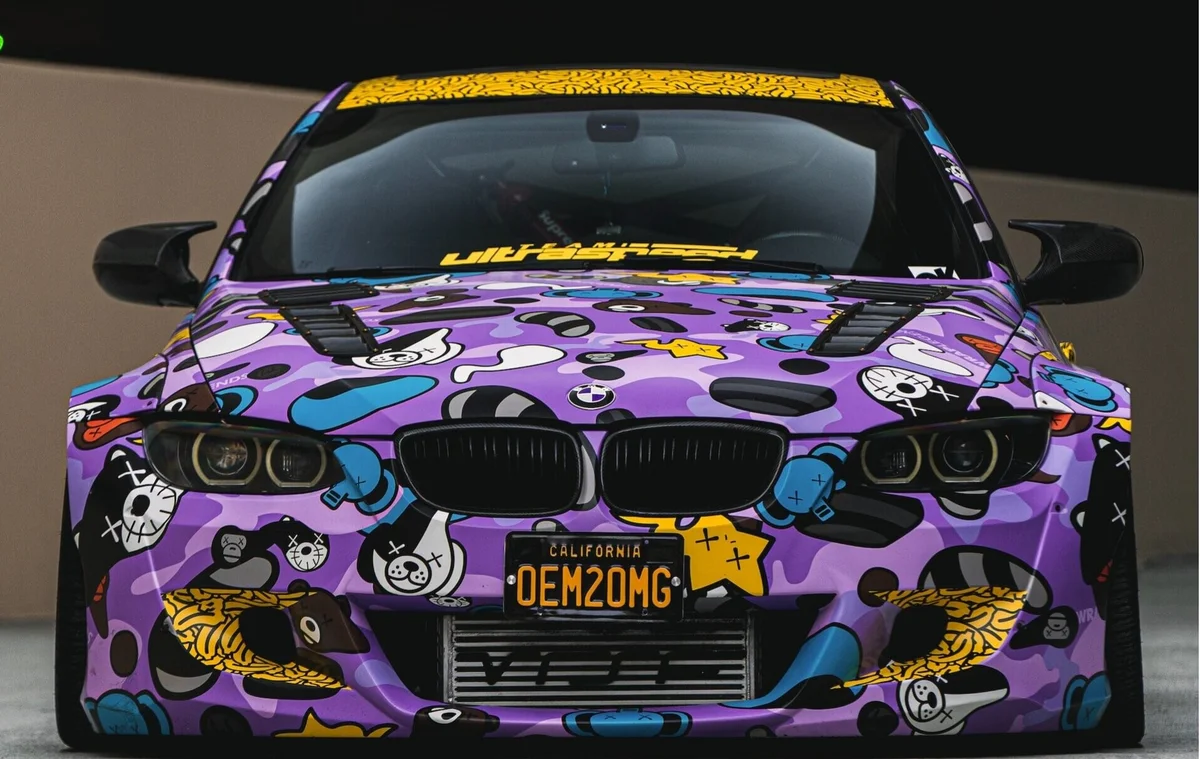 Custom graphic wrap BMW