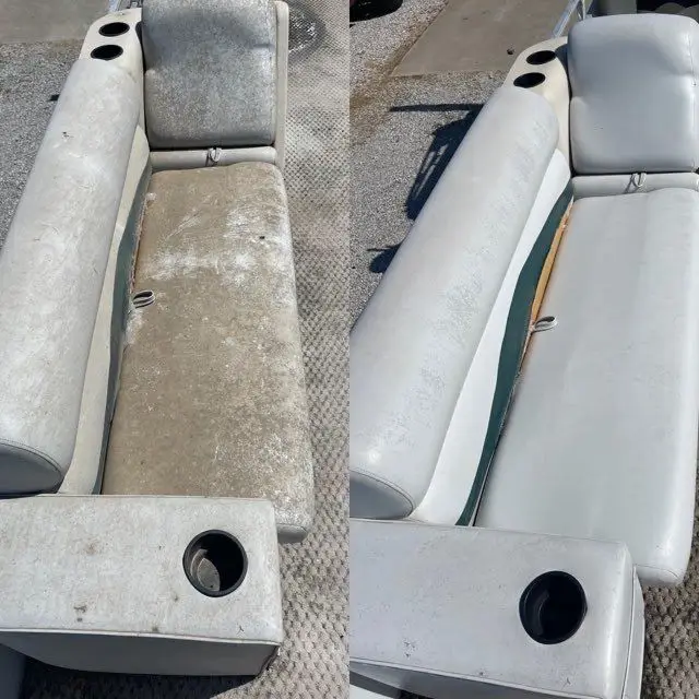 Pontoon boat interior detailing in Colorado Springs