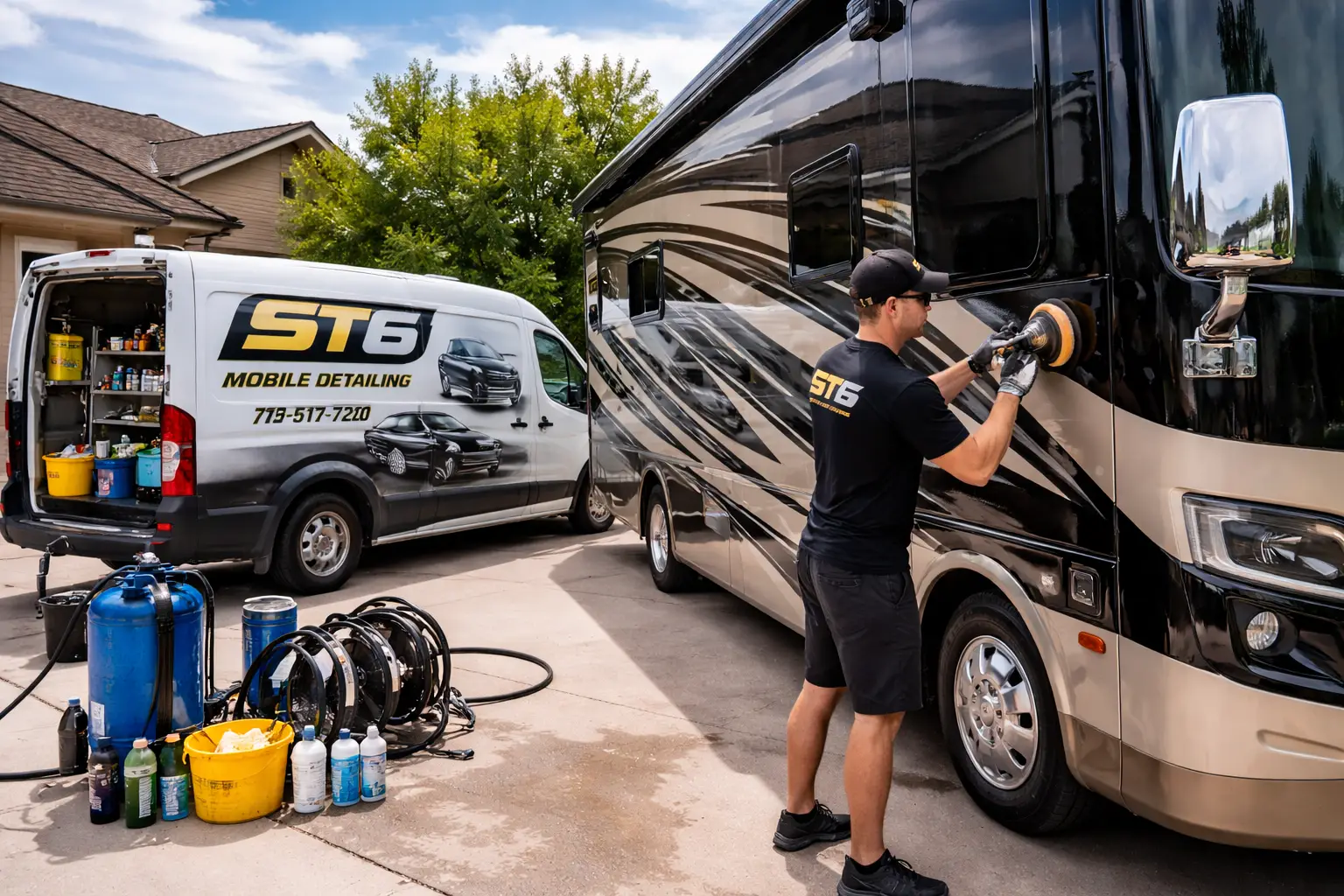 RV polishing and detailing in Colorado Springs