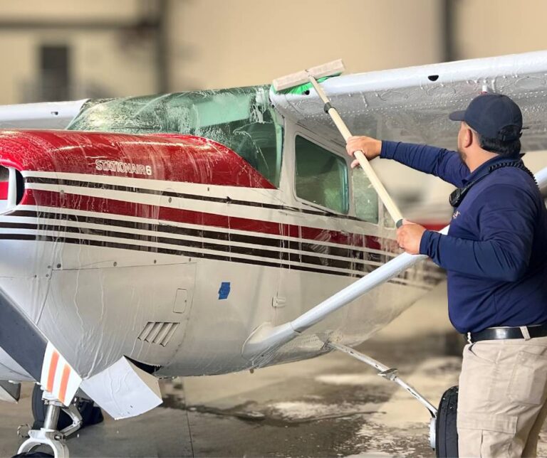 Aircraft exterior wash and polish, Colorado Springs