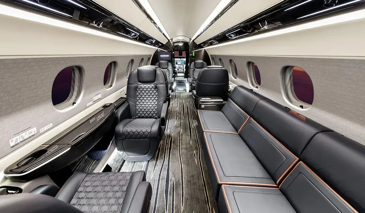 Elevated aircraft cabin interior detailing