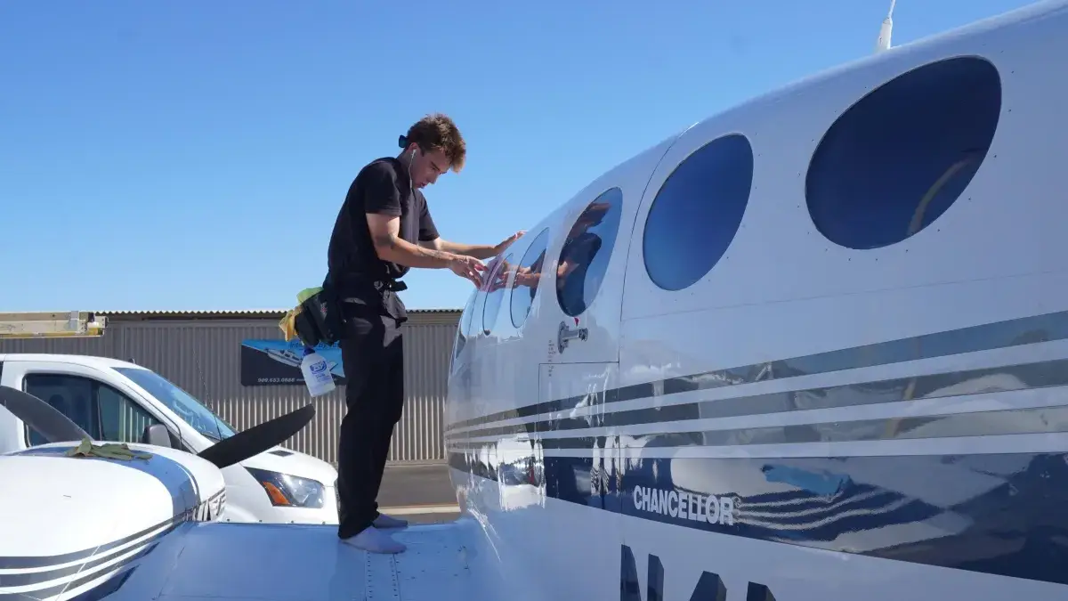 Aviation detailing at Colorado Springs Airport