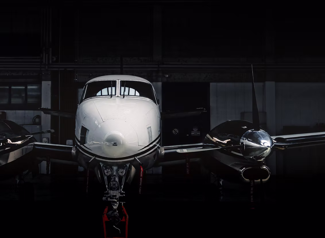 Detailed aircraft exterior finish